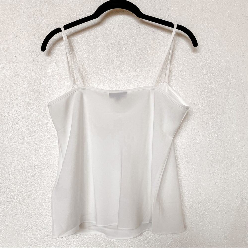 Topshop Sheer Cowl Neck Cami Top White Size 8 - Picture 8 of 8